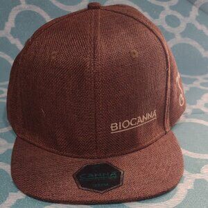GRASSROOTS BASEBALL CAP HEMP BIOCANNA BADGE LIMITED EDITION ADJUSTABLE 22-26 IN